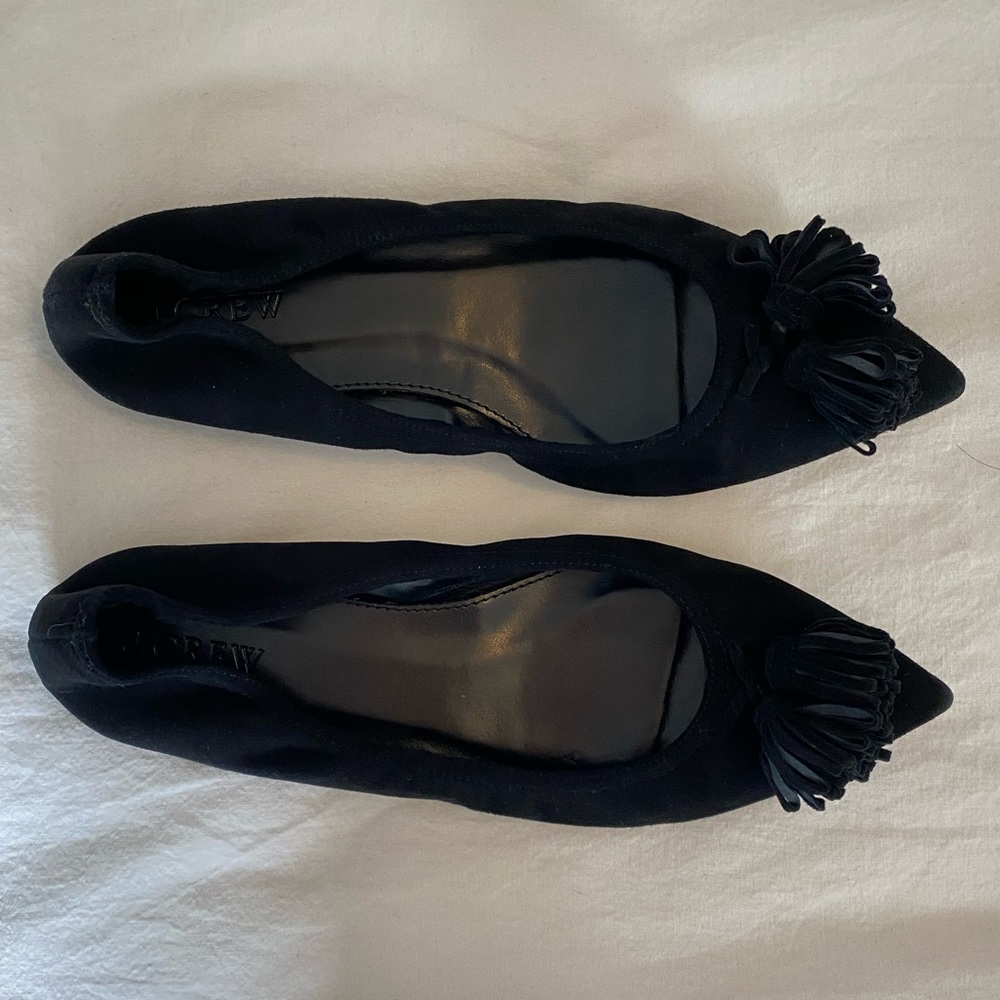 NWT J. Crew Black Flats